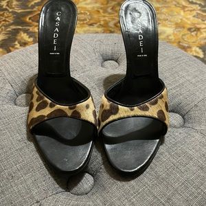 Leopard stilettos